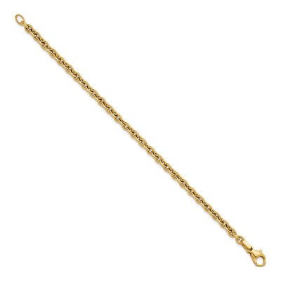 14K Yellow Gold 4.75mm Cable Chain Bracelet – view 3