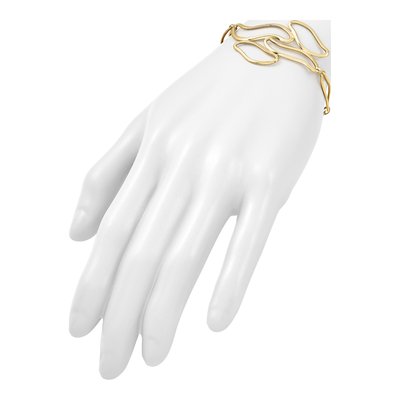 14K Yellow Gold Fancy Link Bracelet – view 7