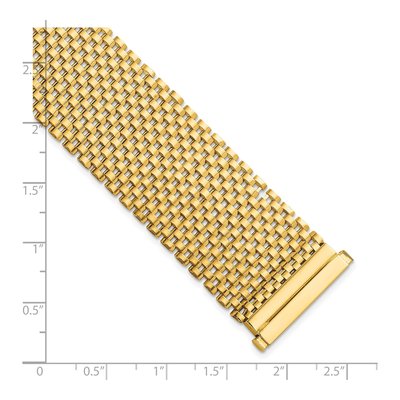 14K Yellow Gold 26mm Fancy-Link Chain Bracelet – view 4