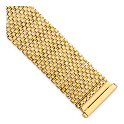 14K Yellow Gold 26mm Fancy-Link Chain Bracelet