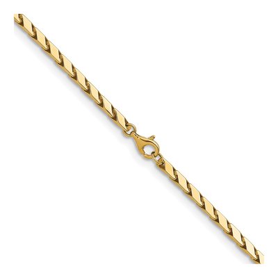 14K Yellow Gold 3mm Fancy Link Chain – view 5