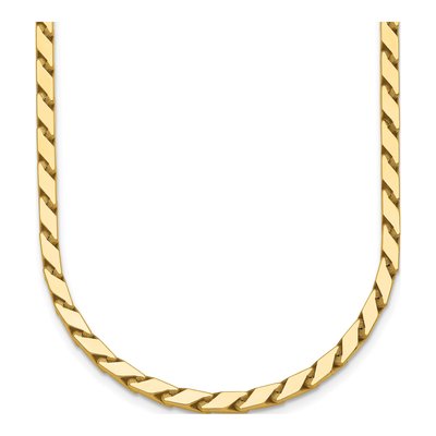 14K Yellow Gold 3mm Fancy Link Chain