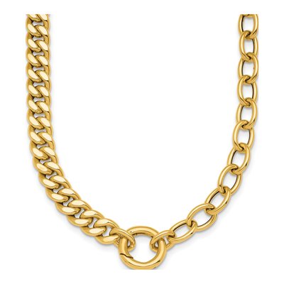 14K Yellow Gold Holder Necklace