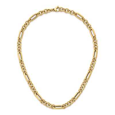 14K Yellow Gold 8mm Fancy Link Chain – view 6