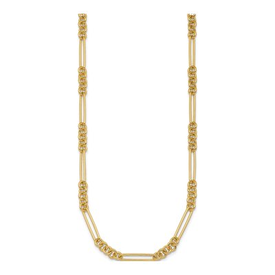 14K Yellow Gold 5.5mm Fancy Link Chain – view 3