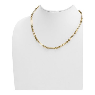 14K Yellow Gold 5.5mm Fancy Link Chain – view 4