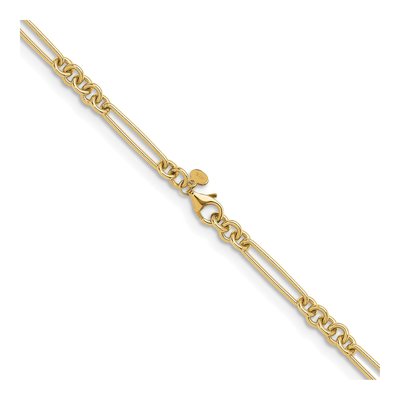 14K Yellow Gold 5.5mm Fancy Link Chain – view 5