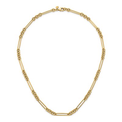 14K Yellow Gold 5.5mm Fancy Link Chain – view 6