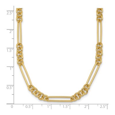 14K Yellow Gold 5.5mm Fancy Link Chain – view 7