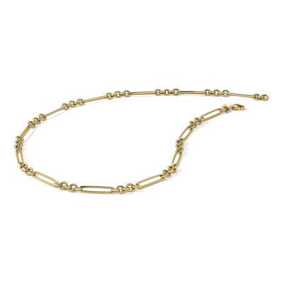 14K Yellow Gold 5.5mm Fancy Link Chain – view 8