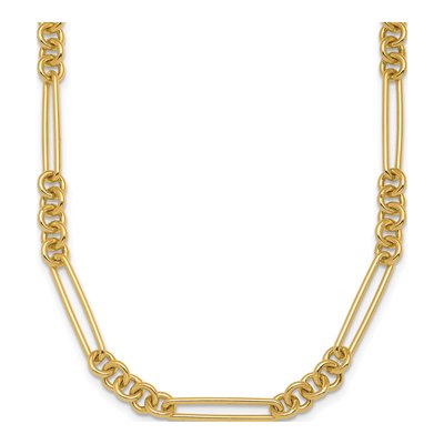 14K Yellow Gold 5.5mm Fancy Link Chain