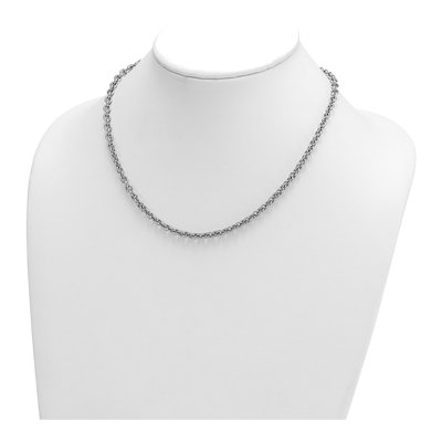 14K White Gold 4.75mm Cable Chain – view 4