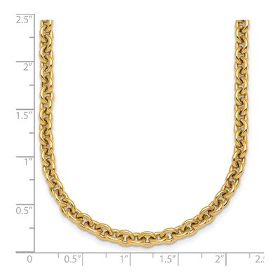 14K Yellow Gold 4.75mm Cable Chain – view 7