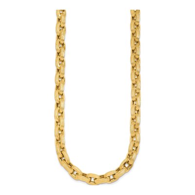 14K Yellow Gold 8mm Fancy Cable Chain – view 3