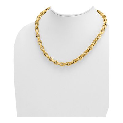 14K Yellow Gold 8mm Fancy Cable Chain – view 4