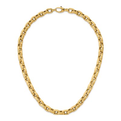 14K Yellow Gold 8mm Fancy Cable Chain – view 5