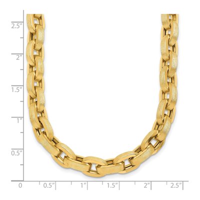 14K Yellow Gold 8mm Fancy Cable Chain – view 6