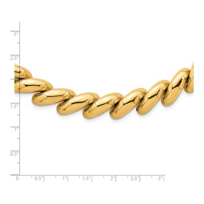 14K Yellow Gold Graduated San Marco Necklace – view 5