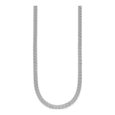 14K White Gold 4.5mm Fancy Link Chain – view 3