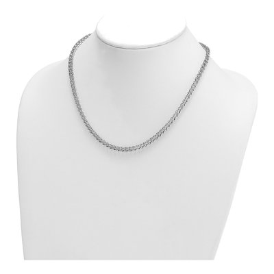 14K White Gold 4.5mm Fancy Link Chain – view 4