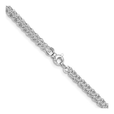 14K White Gold 4.5mm Fancy Link Chain – view 5