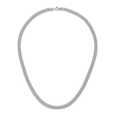 14K White Gold 4.5mm Fancy Link Chain – view 6