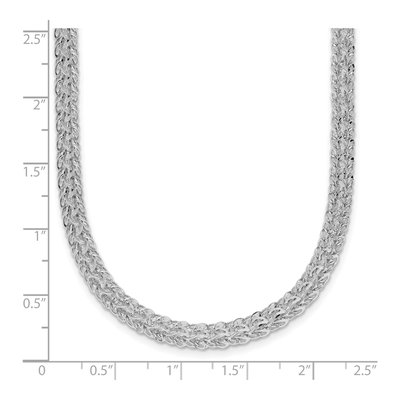 14K White Gold 4.5mm Fancy Link Chain – view 7