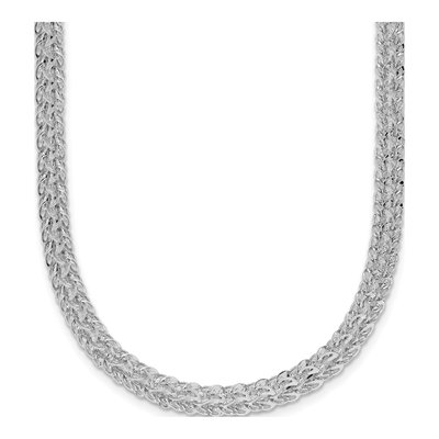 14K White Gold 4.5mm Fancy Link Chain
