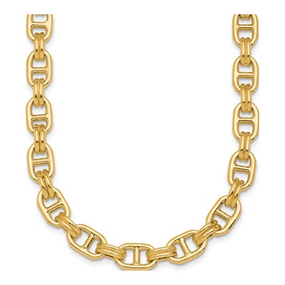 14K Yellow Gold 8mm Fancy Anchor Chain – view 3