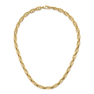 14K Yellow Gold 8mm Fancy Anchor Chain – view 6