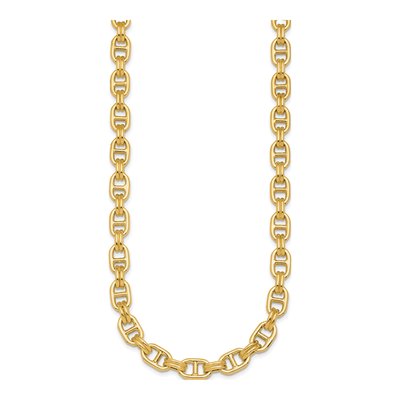 14K Yellow Gold 8mm Fancy Anchor Chain