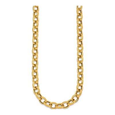 14K Yellow Gold 9.5mm Cable Chain – view 3