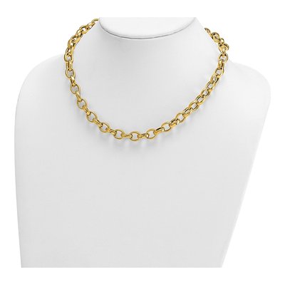 14K Yellow Gold 9.5mm Cable Chain – view 4