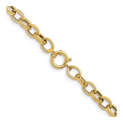 14K Yellow Gold 9.5mm Cable Chain – view 5