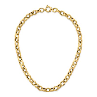 14K Yellow Gold 9.5mm Cable Chain – view 6
