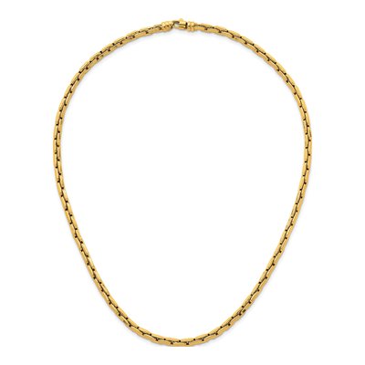 14K Yellow Gold 4mm Fancy Link Chain – view 5