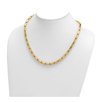 14K Yellow Gold 6mm Fancy Link Chain – view 4