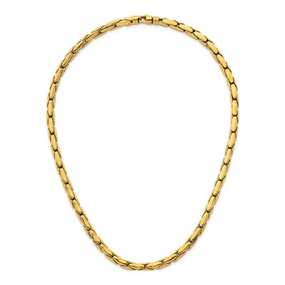 14K Yellow Gold 6mm Fancy Link Chain – view 5
