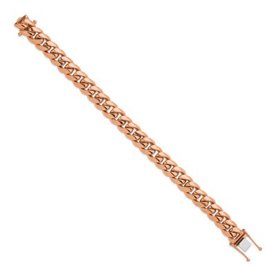 14K Rose Gold 10.5mm Curb Chain Bracelet – view 2