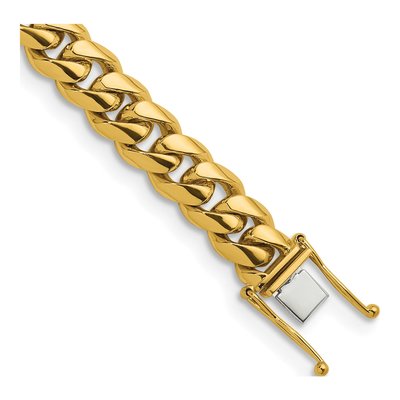 14K Yellow Gold 10.5mm Curb Chain