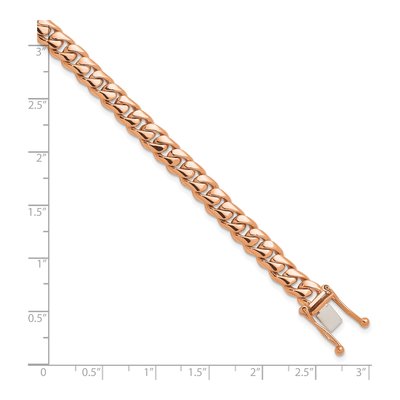 14K Rose Gold 7mm Curb Chain – view 2