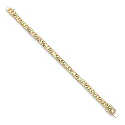 14K Yellow Gold 7mm Curb Chain – view 2