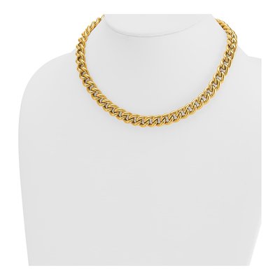 14K Yellow Gold 10mm Curb Chain – view 4