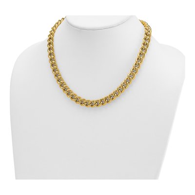 14K Yellow Gold 10mm Curb Chain – view 4