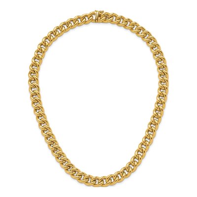 14K Yellow Gold 10mm Curb Chain – view 6