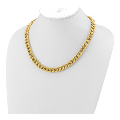 14K Yellow Gold 10mm Curb Chain – view 3