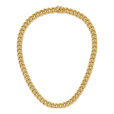 14K Yellow Gold 10mm Curb Chain – view 5