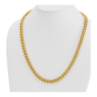 14K Yellow Gold 10mm Curb Chain – view 4
