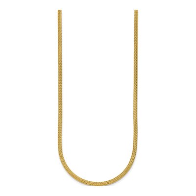 14K Yellow Gold 3mm Hollow Mesh Chain – view 3