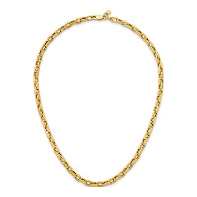 14K Yellow Gold 4.6mm Hollow Cable Chain – view 6